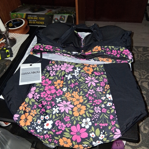 Floral Ladies 2 Piece Swimsuit Bikini - Picture 6 of 7